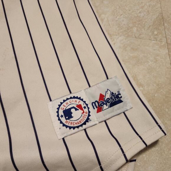 VTG Arizona Diamondbacks LEVY #14 Sewn Majestic MLB Baseball Jersey Mens M USA - Picture 5 of 16